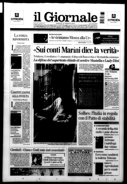 Il giornale : quotidiano del mattino